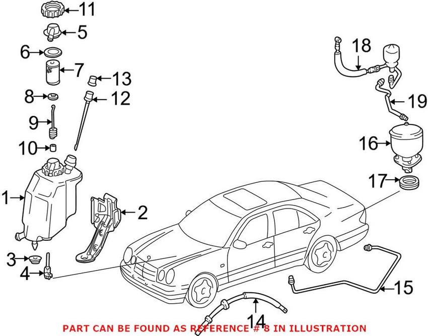 Mercedes Hydraulic Seal Ring - Lower 1233270160